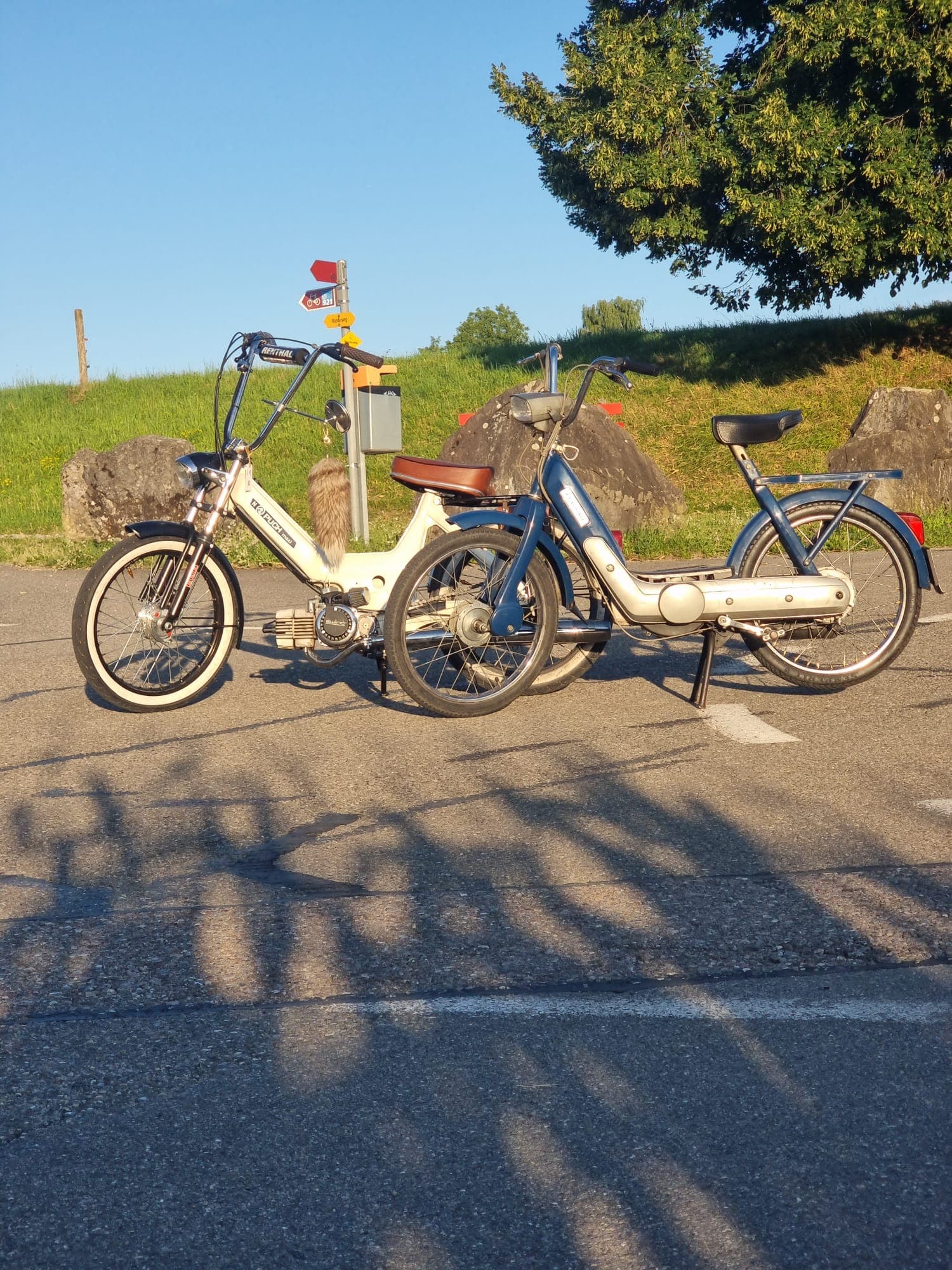 Klassisches Mofa